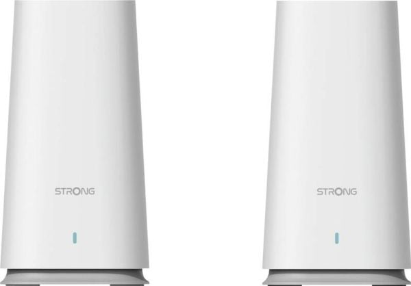 Strong ATRIA Mesh Home Kit 2100 - Wi-Fi-system - (2 rutere) - inntil 200 kvm - maske 1GbE - Wi-Fi 5 - Dobbeltbånd