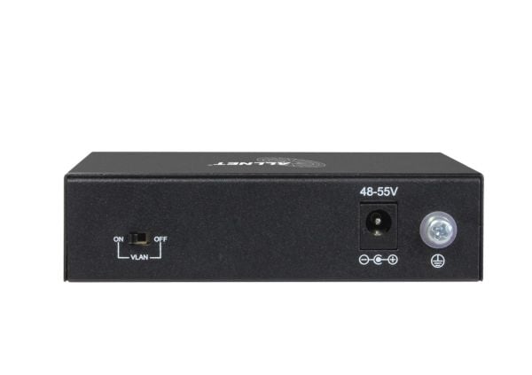 ALLNET 215400, Uhåndtert, L2, Gigabit Ethernet (10/100/1000), Strøm over Ethernet (PoE), Skrivebords-/veggmontering, Kan monteres på vegg