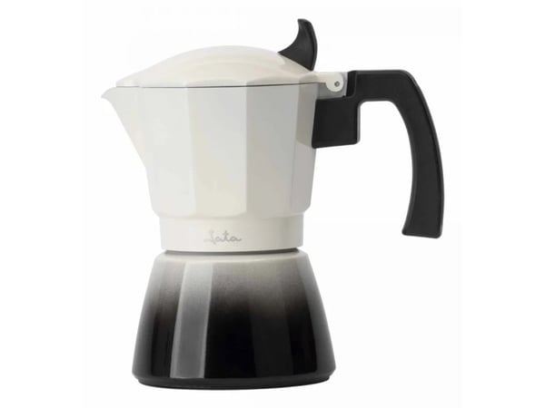 JATA HCAF2409, Mokabryggare, 0,45 l, Svart, Vit, Gjuten aluminium, 9 koppar, 101,5 mm