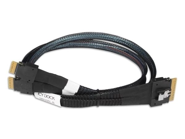 ICY DOCK kabel SlimSAS 8i SSF-8654 till 2xSlimSAS 4i,SFF-8654 kabel-0,5M