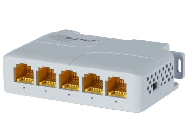 ALLNET 222870, Ikke administreret, L2, Gigabit Ethernet (10/100/1000), Strøm over Ethernet (PoE), Stativ-montering, DIN rail