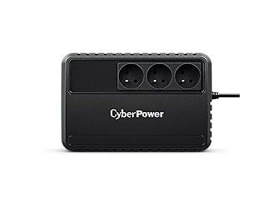 CyberPower Backup Utility Series BU650E-FR - UPS - AC 230 V - 360 watt - 650 VA - enkeltfase - utgangskontakter: 3 - Frankrike - svart