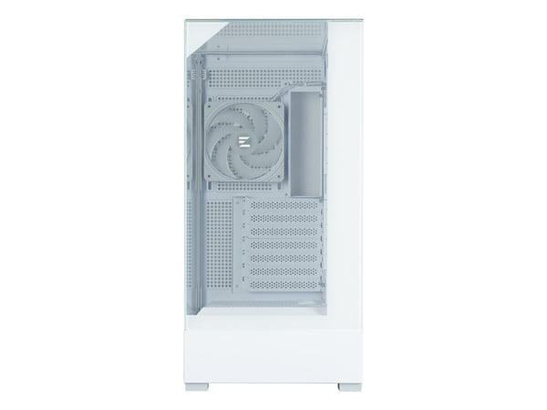 Zalman P40 Prism Plus White, Midi Tower, PC, Hvit, ATX, Micro ATX, Mini-ITX, Plast, Stål, Herdet glass, Multi