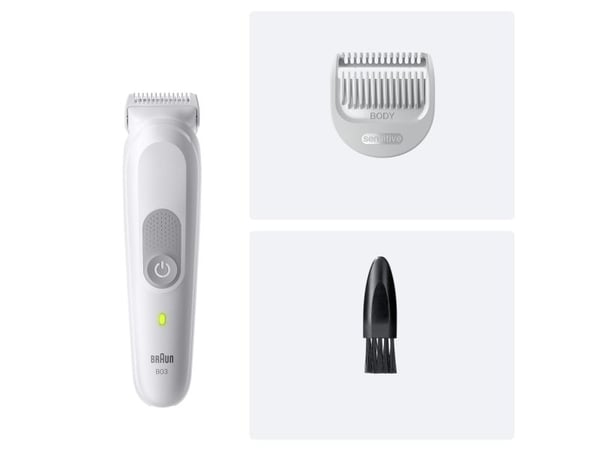 Braun Series 3 80789711, Wet & Dry, AC / batteri, Lysegrå
