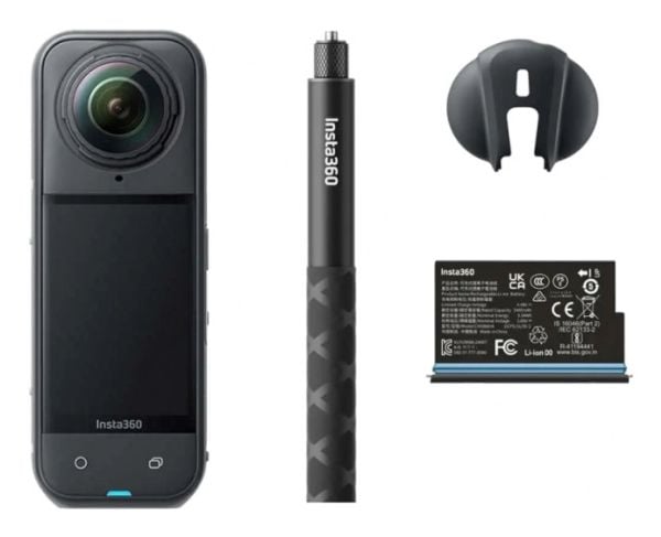 Insta360 X5 Starter Bundle, 8K Ultra HD, 72 MP, 120 fps, Wi-Fi, Bluetooth, 2400 mAh