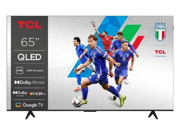 TCL 65T69C - 65" Diagonalklasse (64.5" synlig) LED-bakgrunnsbelyst LCD TV - QLED - Smart TV - Google TV - 4K UHD (2160p) 3840 x 2160 - HDR - Quantu...
