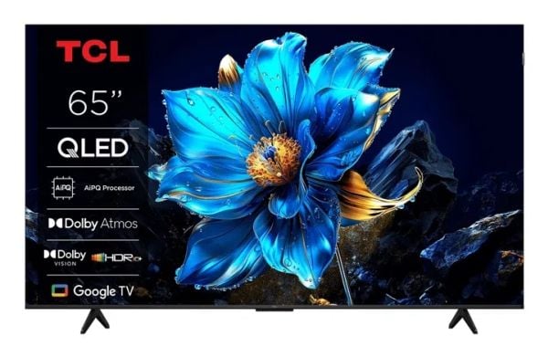 TCL 65T69C - 65" Diagonalklasse (64.5" synlig) LED-bakgrunnsbelyst LCD TV - QLED - Smart TV - Google TV - 4K UHD (2160p) 3840 x 2160 - HDR - Quantu...