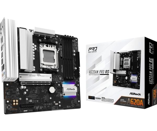 ASRock A620AM Pro RS AM5 mATX HDMI/DP DDR5