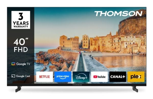 Thomson 40FG2S15, 101,6 cm (40"), 1920 x 1080 pikseliä, LCD, Älytelevisio, Wi-Fi, musta