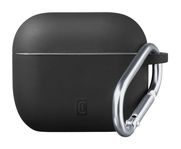 Cellularline Bounce Case, Ask, Svart, Apple, AirPods Pro 3, Silikon, Stötsäker, Smutsavvisande, Reptålig