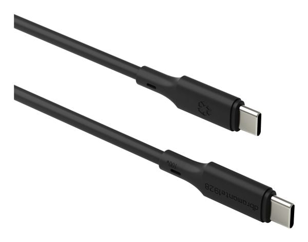 dbramante1928 IT - USB-kabel - 24 pin USB-C til 24 pin USB-C - 2 m - opp til 100W ladekraft - svart
