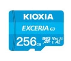 Kioxia EXCERIA G3, 256 GB, MicroSDXC, Klasse 10, UHS-I, 160 MB/s, 50 MB/s