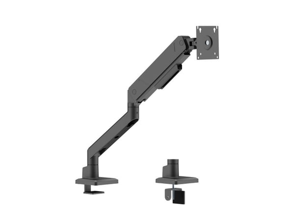 DELTACO - Monteringssett (leddarm) - for LCD-display / bøyd LCD-display - gas spring, up to 16 kg - svart - skjermstørrelse: 17"-45" - skrivebordsm...