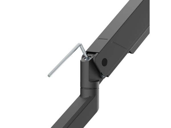 DELTACO - Monteringssett (leddarm) - for LCD-display / bøyd LCD-display - gas spring, up to 16 kg - svart - skjermstørrelse: 17"-45" - skrivebordsm...