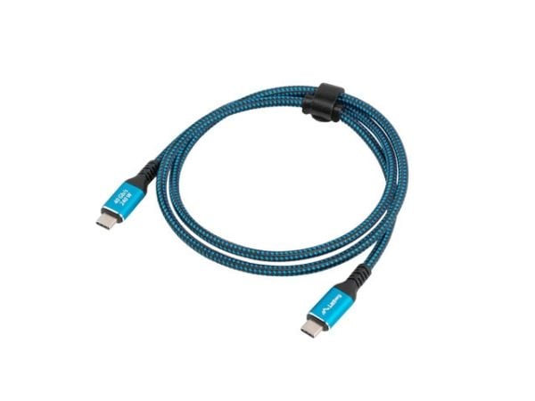 KAAPELI USB-C M/M USB4 0.5M 240W 8K 60HZ MUSTA-SININEN LANBERG