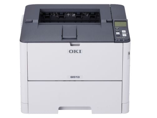 OKI B513dn, LED, 1200 x 1200 DPI, A4, 45 ppm, Kaksipuolinen tulostus, Harmaa, Valkoinen
