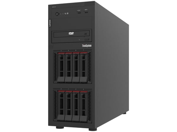 Lenovo ThinkSystem ST250 V3 7DCE - Server - tower 4U - 1-veis - 1 x Xeon 6353P / inntil 5.4 GHz - RAM 32 GB - hot-swap 2.5" brønn(er) - SSD 2 x 960...