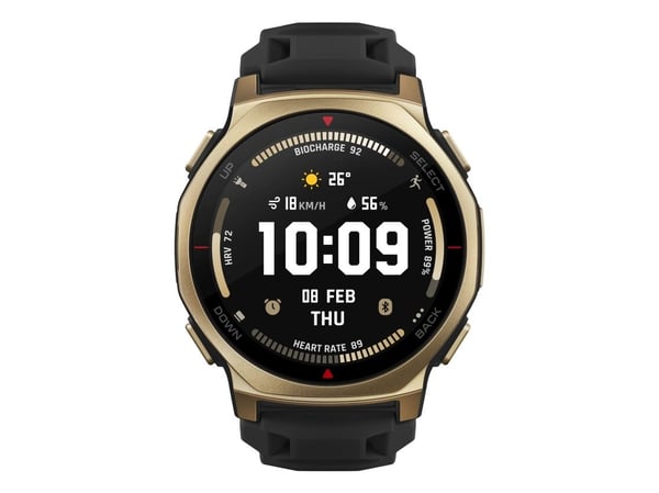 Amazfit T-Rex 3 Pro - 44 mm - Ja smartklokke med stropp - silikon - håndleddstørrelse: 140-205 mm - display 1.32" - Bluetooth, Wi-Fi, NFC - 46.8 g ...