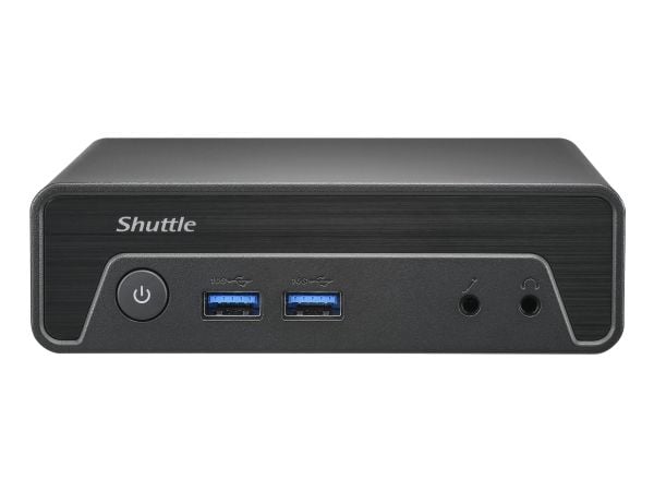 Shuttle XPC nano NE1010BA - Mini-PC N-series N100 / inntil 3.4 GHz - RAM 8 GB - SSD 128 GB - UHD Graphics - Gigabit Ethernet, IEEE 802.11ax (Wi-Fi ...