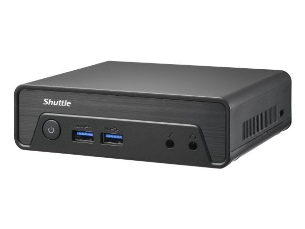 Shuttle XPC nano NE1010BA - Mini-PC N-series N100 / inntil 3.4 GHz - RAM 8 GB - SSD 128 GB - UHD Graphics - Gigabit Ethernet, IEEE 802.11ax (Wi-Fi ...