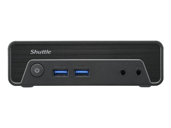 Shuttle XPC nano NE1010BA - Mini-PC N-series N100 / inntil 3.4 GHz - RAM 8 GB - SSD 128 GB - UHD Graphics - Gigabit Ethernet, IEEE 802.11ax (Wi-Fi ...