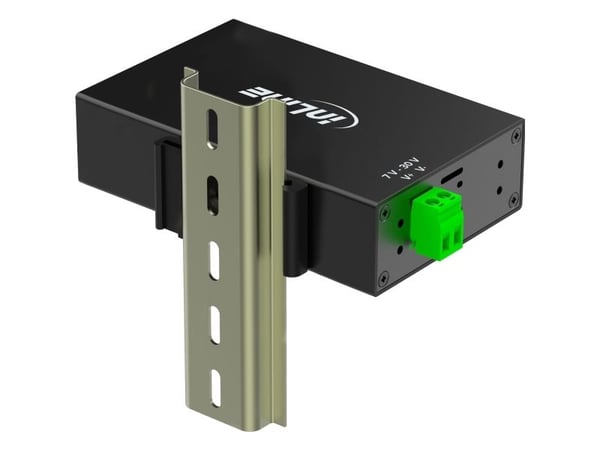InLine 35396A, USB 3.2 Gen 1 (3.1 Gen 1) Type-B, USB 3.2 Gen 1 (3.1 Gen 1) Type-A, 5000 Mbit/s, Svart, Aluminium, DC