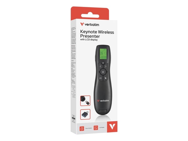 Verbatim 32364, RF, USB, 30 m, Svart