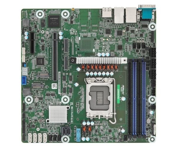 Asrock Z890D4U, Intel, LGA 1851 (Socket V1), Intel Core Ultra (Series 2), DDR5-SDRAM, 64 GB, DIMM