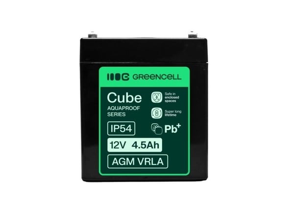 Green Cell AGM12V4-5AH-H, Forseglet blysyre (VRLA), 12 V, 1 stykker, Sort, 4,5 Ah, 5 år