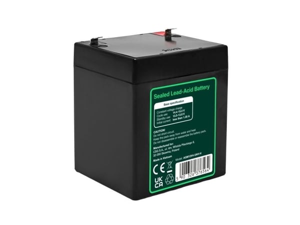 Green Cell AGM12V4-5AH-H, Forseglet blysyre (VRLA), 12 V, 1 stykker, Sort, 4,5 Ah, 5 år