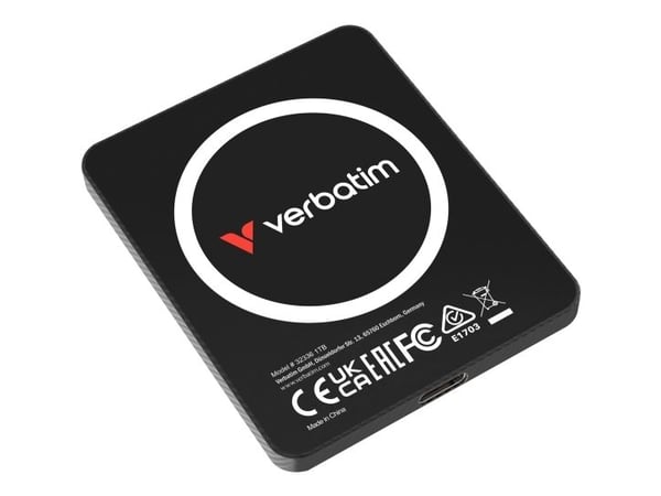 Verbatim SnapBack - SSD - 1 TB - ultra slim - ekstern (bærbar) - M.2 2242 - USB 3.2 Gen 2x2 (USB-C kontakt)