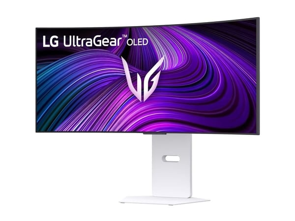 LG 34GX90SA-W, 86,4 cm (34"), 3440 x 1440 piksler, Wide Quad HD, OLED, 1 ms, Hvid