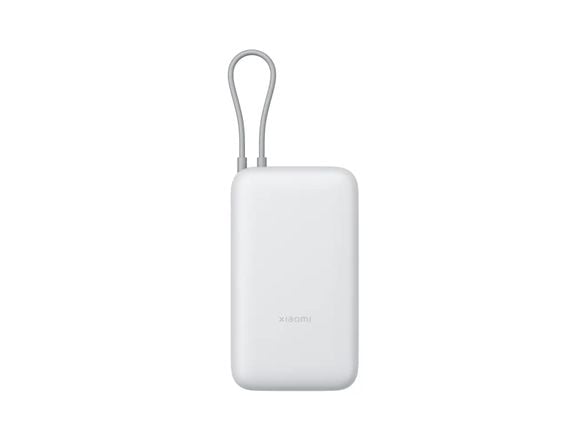 Xiaomi PB2020MI - Strømbank - integrated cable - 20000 mAh - 74 Wh - 22.5 watt - 3 A - Fast Charge - 3 utgangskontakter (USB-C, USB) - lysegrå