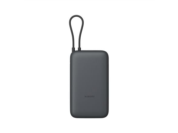 Xiaomi PB2020MI - Strømbank - integrated cable - 20000 mAh - 74 Wh - 22.5 watt - 3 A - Fast Charge - 3 utgangskontakter (USB-C, USB) - mørk grå