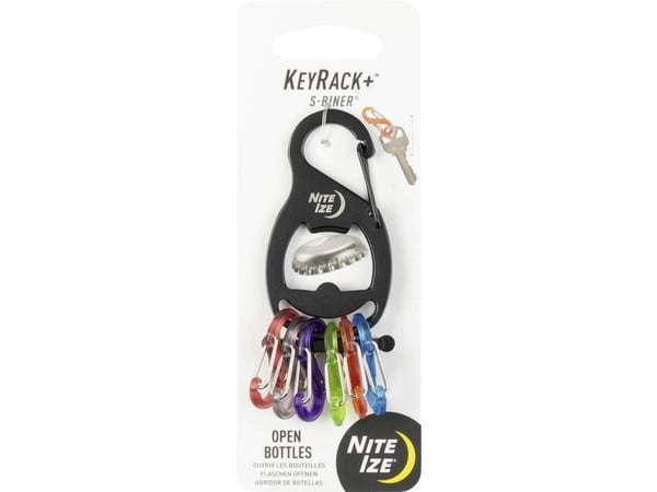 NiteIze karnia med åpner Nite Ize KeyRack svart