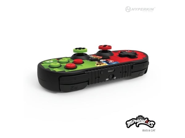 Hyperkin Pixel Art, Pad-ohjain, Nintendo Switch, Nintendo Switch Lite, Nintendo Switch OLED, Langaton, Bluetooth, 9 m, Vihreä, Punainen