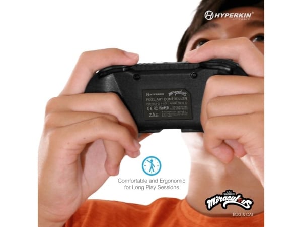 Hyperkin Pixel Art, Pad-ohjain, Nintendo Switch, Nintendo Switch Lite, Nintendo Switch OLED, Langaton, Bluetooth, 9 m, Vihreä, Punainen