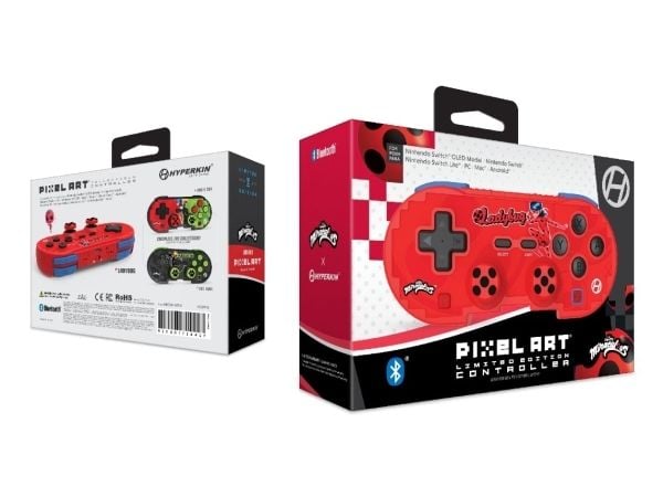 Hyperkin M01328-MTLB, Spelplatta, Android, MAC, Nintendo Switch, Nintendo Switch OLED, PC, iOS, Välj-knapp, Startknapp, Trådlös, Bluetooth, 9 m