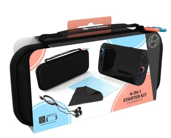 Hyperkin M07721, Setti, Nintendo Switch 2, musta, Nintendo, 1 kpl