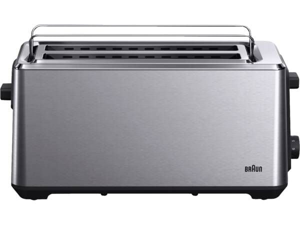 Braun HT 5220 BK, 2 viipale(i)ta, musta, Ruostumaton teräs, Ruostumaton teräs, Painikkeet, Vipu, Rotaatio, 1470 W, 165 mm