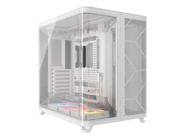 CORSAIR AIR 5400 RS-R ARGB - Mid tower - utvidet ATX (E-ATX) - sidepanel med vindu (herdet glass) - ingen strømforsyning (ATX) - hvit - USB/lyd