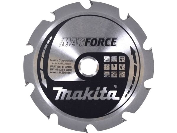 MAKITA sågklinga 165x20x10z MAKFORCE trä