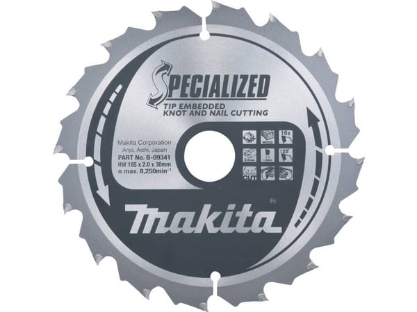 Makita Specialized, Trä, 23,5 cm, 3 cm, 2,3 mm, Makita, 18°