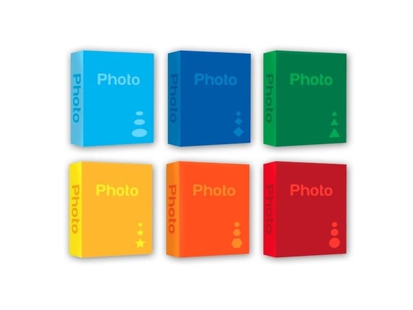 ZEP BS57100, Assorterte farger, 13 x 19 cm, Fotoark kartong, 130 x 190 mm, 207 mm, 163 mm