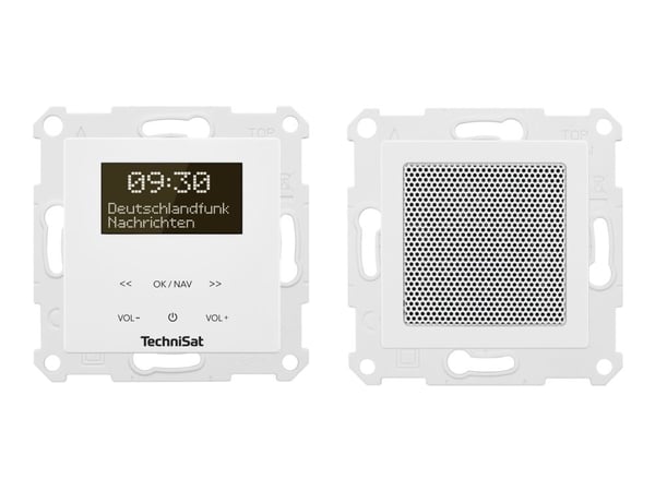 TechniSat DigitRadio UP 55 - DAB-radio - 2 x 2 watt - hvit TechniSat DigitRadio UP 55 - DAB-radio - 2 x 2 watt - hvit