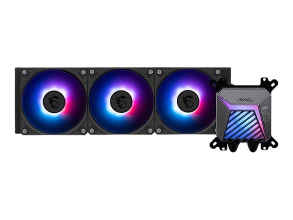 MSI MAG CORELIQUID A15 360 - Kylsystem med vätska till processorn - Elementstorlek: 360 mm - (för: LGA1851, LGA1700, AM5, AM4) - koppar - 120 mm