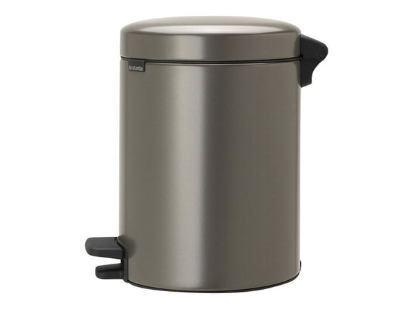 Brabantia newIcon - Søppelbøtte - flipp-lokk - 5 L - fotpedal - platina