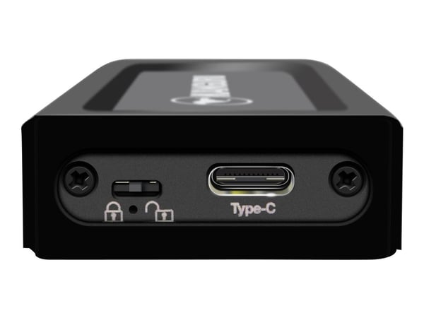 Kanguru UltraLock SuperSpeed+ USB-C M.2 NVMe SSD with Physical Write Protect Switch U3-NVMWP - SSD - 2 TB - ekstern (bærbar) - M.2 - USB 3.1 Gen 2 ...