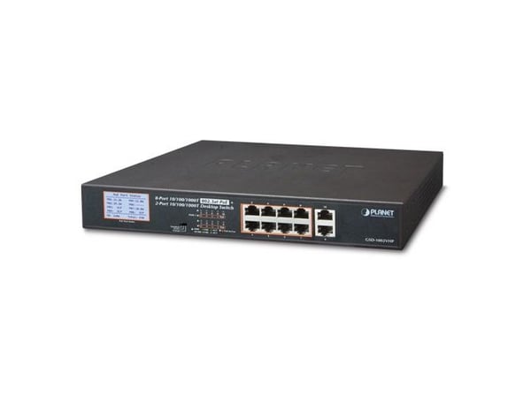 PLANET GSW-1820VHP - Switch - 16 x 10/100/1000 + 2 x Gigabit SFP - rackmonterbar - PoE+ (300 W)
