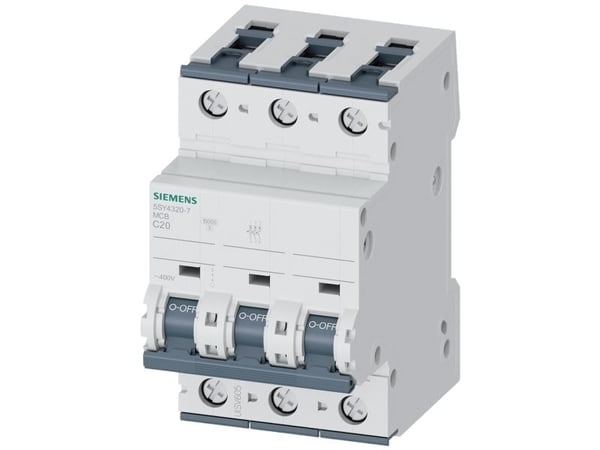 Siemens 5SY43207 5SY4320-7 Ledningssikkerikkerhedsafbryder 20 A 230 V, 400 V